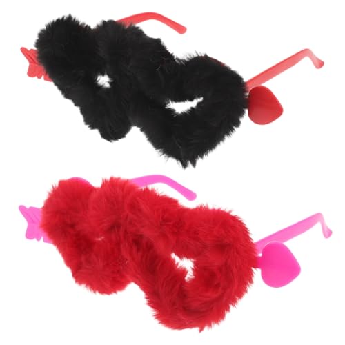 ORFOFE 2 Stück Lustige Sonnenbrillen Herzförmige Randlose Sonnenbrillen Halloween Party Valentinstagsbrillen Party Kostümbrillen Flauschige Wickelbrillen Herzförmige ORFOFE 2 Stück Lustige Sonnenbrillen Herzförmige Randlose Sonnenbrillen Halloween Party Valentinstagsbrillen Party Kostümbrillen Flauschige Wickelbrillen Herzförmige von ORFOFE