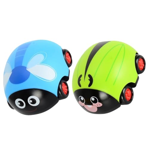 ORFOFE 2 Stück Mini Tier Motiv Reibungsauto Bunte Rückziehfahrzeuge für Junge Mädchen und Kleinkinder Lernspielzeug Motorik und Kognition Handlich und Leicht für Mädchen und Jungen von ORFOFE