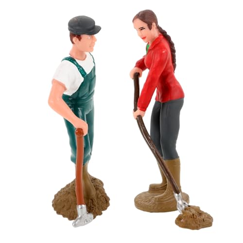 ORFOFE 2 Stück Miniatur Bauernhof Figuren Realistische Landwirt Modelle Robuste Dekoration für Haus Büro Zuglayout Ländliche Szenen Vielseitig Einsetzbare Figuren für Garten und ORFOFE 2 Stück Miniatur Bauernhof Figuren Realistische Landwirt Modelle Robuste Dekoration für Haus Büro Zuglayout Ländliche Szenen Vielseitig Einsetzbare Figuren für Garten und von ORFOFE