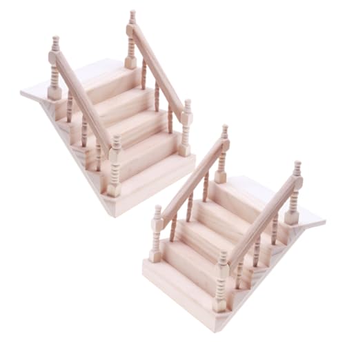 ORFOFE 2 Stück Miniatur Holztreppe für Puppenhaus Handgeschnitzt Glatte und Sichere Oberfläche Selbstgemacht Zubehör Kleiner Treppenmodell für Kreative Szenen Kompakte Größe für ORFOFE 2 Stück Miniatur Holztreppe für Puppenhaus Handgeschnitzt Glatte und Sichere Oberfläche Selbstgemacht Zubehör Kleiner Treppenmodell für Kreative Szenen Kompakte Größe für von ORFOFE