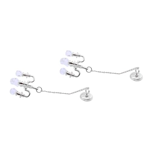 ORFOFE 2 Stück Miniatur Kristall Kronleuchter Hängeleuchte mit Kette Einfache Montage Feine Verarbeitung Miniatur Lampe für Puppenhaus Beleuchtung und Dekoration ORFOFE 2 Stück Miniatur Kristall Kronleuchter Hängeleuchte mit Kette Einfache Montage Feine Verarbeitung Miniatur Lampe für Puppenhaus Beleuchtung und Dekoration von ORFOFE