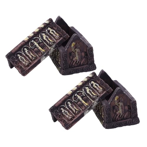 ORFOFE 2 Stück Miniatur Sarg Ornaments aus Resin Halloween Mikro Landschaft Deko Feine Handwerkskunst für Puppenhaus Garten DIY Halloween Party Dekoration ORFOFE 2 Stück Miniatur Sarg Ornaments aus Resin Halloween Mikro Landschaft Deko Feine Handwerkskunst für Puppenhaus Garten DIY Halloween Party Dekoration von ORFOFE