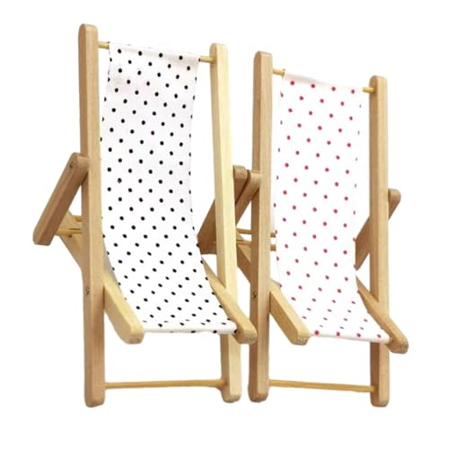 ORFOFE 2 Stück Miniatur Strandstuhl Klappbarer Puppenhaus Liegestuhl Dekorativer Mini Beach Chair für Puppenhausmöbel Party und Garten Deko Sicher und Platzsparend ORFOFE 2 Stück Miniatur Strandstuhl Klappbarer Puppenhaus Liegestuhl Dekorativer Mini Beach Chair für Puppenhausmöbel Party und Garten Deko Sicher und Platzsparend von ORFOFE