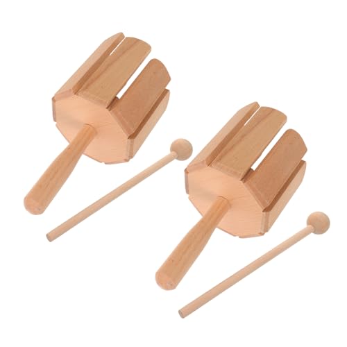ORFOFE 2 Stück Mit Frühen Montessori Spielzeugen – Rhythmus Holzton Percussion Für Musik – Ton – Für Kleinkinder Lernen Orff Solide Instrumente Musikinstrumente von ORFOFE