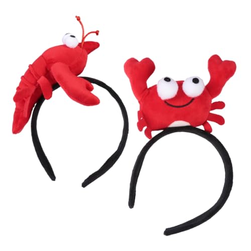 ORFOFE 2 Stück Niedliche Haarreifen Krabbe und Hummer aus Lustige Foto Requisiten für Fasching Halloween Cosplay Gesundheitlich Unbedenklich Dekorative Tierhaarschmuck von ORFOFE