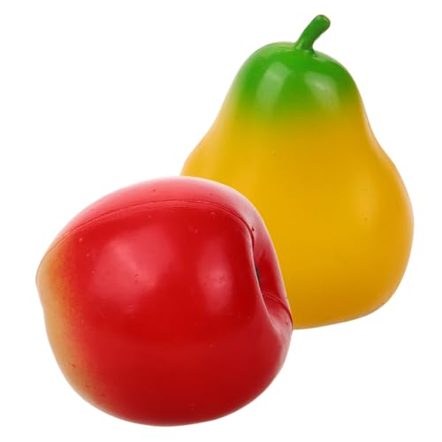 ORFOFE 2 Stück Obst-Shaker Percussion Instrumente Früchteform Leicht Handlich Fördert Motorik Konzentration Musikalische Früherziehung für Kleinkinder von ORFOFE