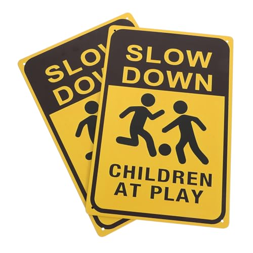 ORFOFE 2 Stück Play sicherheitszeichen aus Metall Langsame Verkehrswarnung für Straße Garten Rasen Nachbarschaft Einfach zu Montierendes Langlebiges Kinderspiel Schild ORFOFE 2 Stück Play sicherheitszeichen aus Metall Langsame Verkehrswarnung für Straße Garten Rasen Nachbarschaft Einfach zu Montierendes Langlebiges Kinderspiel Schild von ORFOFE