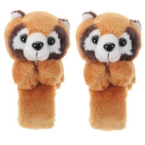 ORFOFE 2 Stück Plüsch armband Rassel Waschbär Motiv Fuzzy Slap Bracelet Kindergeburtstag Mitgebsel Gute tüten füller Partygeschenk von ORFOFE