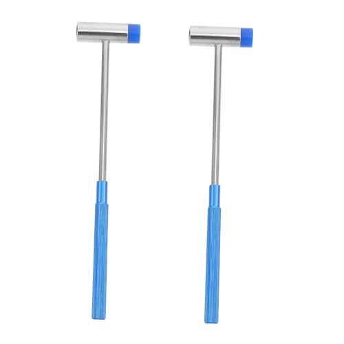 ORFOFE 2 Stück Praktische Hämmer für Bausteine Bausatz Gummihammer und Eisenhammer Leichtes Werkzeug für Kreatives und Bauen im Kindergarten von ORFOFE