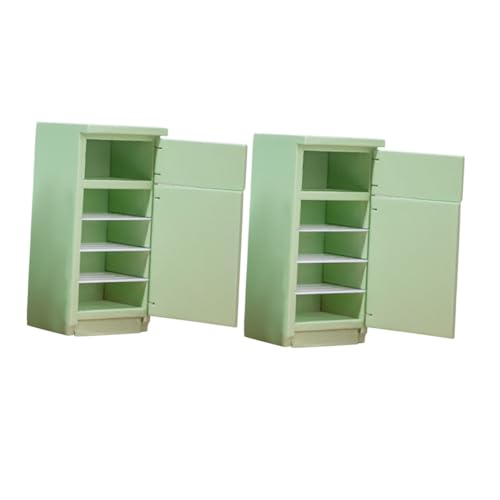 ORFOFE 2 Stück Puppenhaus Kühlschrank Modell in Hellgrün Stabiles Mini Kühlgerät für Puppenhaus Kreative Spielküche Vielseitig für Fotografie und Dekoration ORFOFE 2 Stück Puppenhaus Kühlschrank Modell in Hellgrün Stabiles Mini Kühlgerät für Puppenhaus Kreative Spielküche Vielseitig für Fotografie und Dekoration von ORFOFE