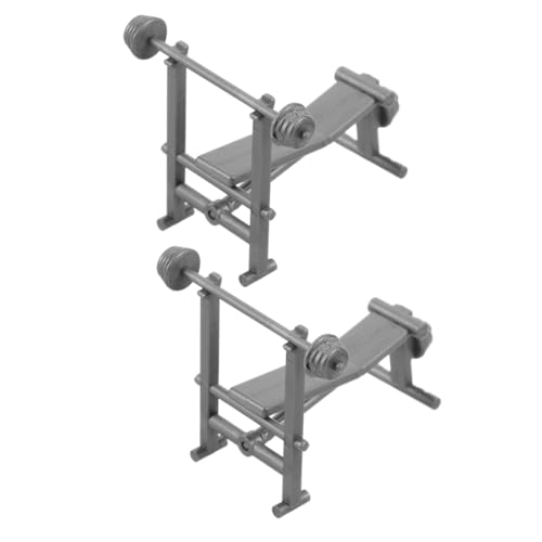 ORFOFE 2 Stück Realistische Ausrüstung für Puppenhaus DIY Miniatur Gym mit Hantelbank und Gewicht für Kreative Indoor Landschaften ORFOFE 2 Stück Realistische Ausrüstung für Puppenhaus DIY Miniatur Gym mit Hantelbank und Gewicht für Kreative Indoor Landschaften von ORFOFE