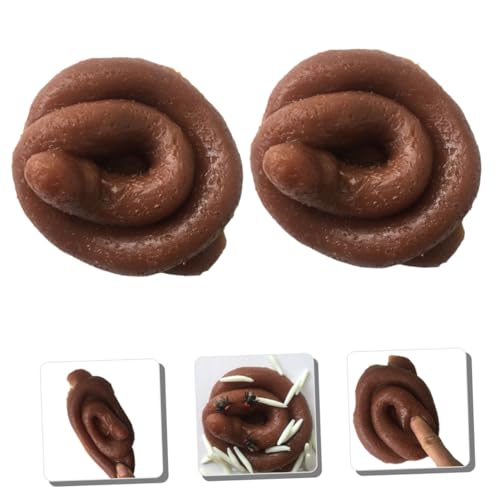 ORFOFE 2 Stück Realistisches Fake Cow Poo Prank Requisit für Halloween Streichartikel Lustiger Scherzartikel für Freunde und Partyspaß von ORFOFE
