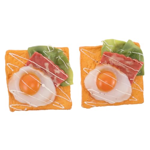 ORFOFE 2 Stück Realistisches Toastbrot mit Künstlichem Spiegelei Detailgetreues Frühstücksmodell für Bäckereidekor als Food-Display Prop für Restaurantfotografie ORFOFE 2 Stück Realistisches Toastbrot mit Künstlichem Spiegelei Detailgetreues Frühstücksmodell für Bäckereidekor als Food-Display Prop für Restaurantfotografie von ORFOFE