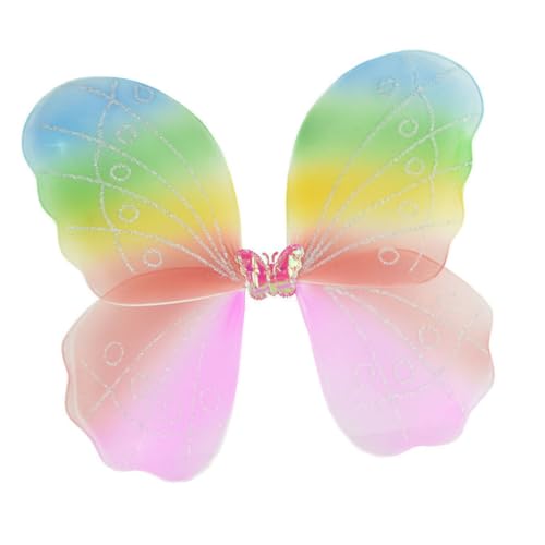 ORFOFE 2 Stück Schmetterlingsflügel Bunt Einlagig Stoff Flügel Feen Kostüm Zubehör für Mädchen Halloween Party Bühnenauftritt Fotorequisite ORFOFE 2 Stück Schmetterlingsflügel Bunt Einlagig Stoff Flügel Feen Kostüm Zubehör für Mädchen Halloween Party Bühnenauftritt Fotorequisite von ORFOFE