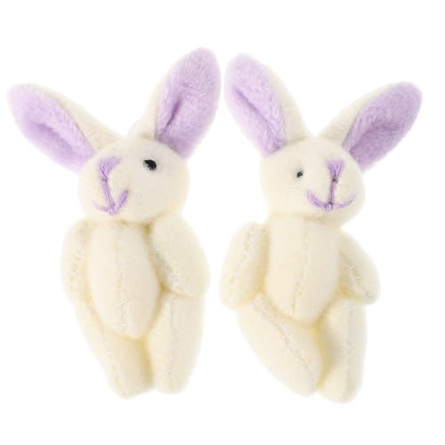 ORFOFE 2 Stück Teiliges Gelenk-Kaninchen Plüschtiere Weiche Kleine Hasen Kuscheltiere Niedliche Mini-Bunny Puppen als Geburtstagskuchen Dekoration Ostern Hochzeitsgeschenke ORFOFE 2 Stück Teiliges Gelenk-Kaninchen Plüschtiere Weiche Kleine Hasen Kuscheltiere Niedliche Mini-Bunny Puppen als Geburtstagskuchen Dekoration Ostern Hochzeitsgeschenke von ORFOFE