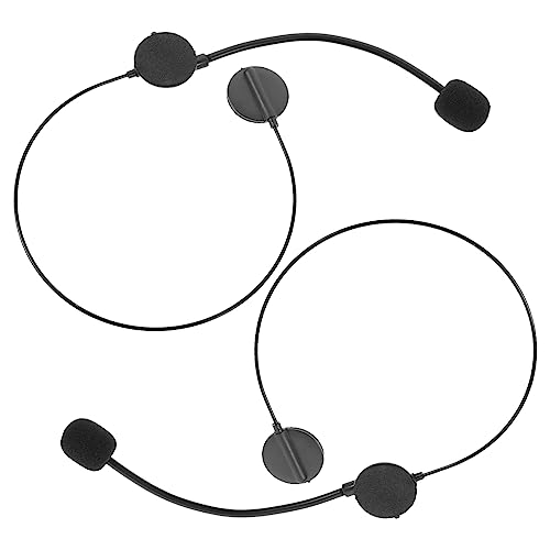 ORFOFE 2 Stück Teiliges Headset Mikrofon Prop Verstellbar Leichtes Kunststoff Kostümzubehör für Star Cosplay Bühne Party Rollenspiel von ORFOFE