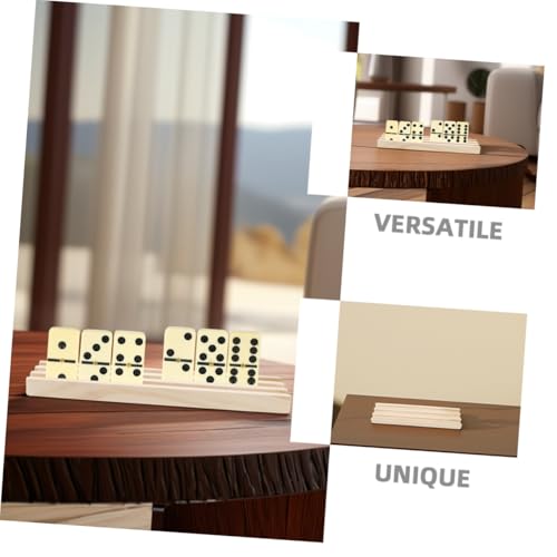 ORFOFE 2 Stück Teiliges Holz Domino Halter Ständer mit Reihen Rutschfestes Spielstein tablett aus Stabilem Kiefernholz Organizer für Mahjong und Mexican Train Kompakter Mahjong Display ORFOFE 2 Stück Teiliges Holz Domino Halter Ständer mit Reihen Rutschfestes Spielstein tablett aus Stabilem Kiefernholz Organizer für Mahjong und Mexican Train Kompakter Mahjong Display von ORFOFE