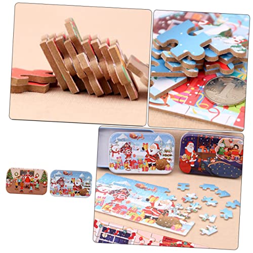 ORFOFE 2 Stück Teiliges Holzpuzzle Weihnachtsmotiv Sicherer DIY Lernspielzeug für Kleinkinder Fördert Hand Auge Koordination Kreative Ab Jahren ORFOFE 2 Stück Teiliges Holzpuzzle Weihnachtsmotiv Sicherer DIY Lernspielzeug für Kleinkinder Fördert Hand Auge Koordination Kreative Ab Jahren von ORFOFE