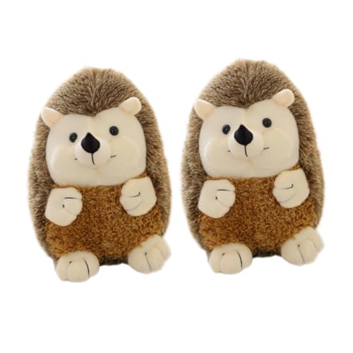 ORFOFE 2 Stück Teiliges Igel Kuscheltier Großes Weiches Plüschstofftier mit Realistischem Ausdruck Dekoratives und Sicheres für Erwachsene Geschenk zu Weihnachten und Valentinstag von ORFOFE