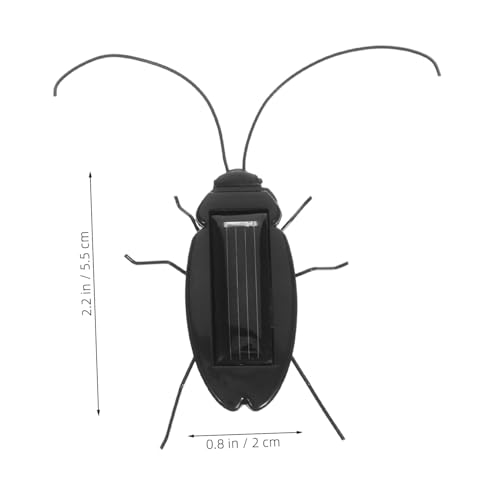 ORFOFE 2 Stück Teiliges Insekten Modell Kakerlake und Heuschrecke Solarbetriebenes Lernspielzeug für Schüler Umweltfreundlich ohne Batterie für Outdoor Spiele von ORFOFE