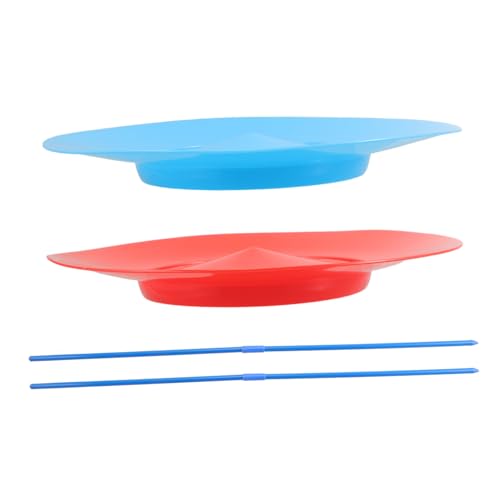 ORFOFE 2 Stück Teiliges Jonglier mit Rotierenden Jongliertellern und Stöcken Robustes Zirkusspielzeug für Anfänger und Vielseitige Jonglier Requisiten für Zirkusvorführungen und Partyspaß von ORFOFE