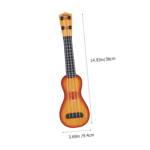 ORFOFE 2 Stück Teiliges Kleinkinder Kindersicheres Kunststoffmaterial Frühe Musikalische Früherziehung Bunte Mini Gitarren für Jungen und Mädchen Lernspielzeug und Zufällige Farbe von ORFOFE