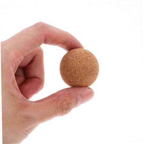 ORFOFE 2 Stück Teiliges Kork fußball Tischkicker Ersatzbälle aus Robustem Holz Standardgroß für Indoor Tischfußball Langlebige Mini fußballbälle für Heim Büro Freizeitumgebungen von ORFOFE
