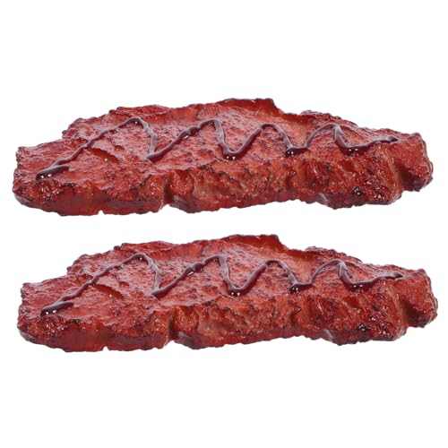 ORFOFE 2 Stück Teiliges Künstliches Steak Realistische Fake Steaks aus Langlebigem Material Vielseitig für Küchen Deko Fotografie Requisiten Restaurant und Backkurs Display ohne Kühlung ORFOFE 2 Stück Teiliges Künstliches Steak Realistische Fake Steaks aus Langlebigem Material Vielseitig für Küchen Deko Fotografie Requisiten Restaurant und Backkurs Display ohne Kühlung von ORFOFE