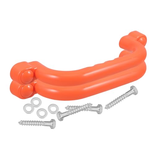 ORFOFE 2 Stück Teiliges Kunststoff Griffe für Klettergerüst rutschfest Bruchfest Einfach zu Montieren Spielplatz und Outdoor spielgeräte Orange ORFOFE 2 Stück Teiliges Kunststoff Griffe für Klettergerüst rutschfest Bruchfest Einfach zu Montieren Spielplatz und Outdoor spielgeräte Orange von ORFOFE