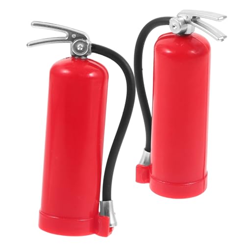 ORFOFE 2 Stück Teiliges Mini Feuerlöscher Dekorationsset Maßstab Realistische Rc Auto Zubehör Kleine Verzierung von ORFOFE