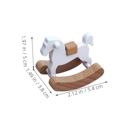 ORFOFE 2 Stück Teiliges Mini Schaukelpferd aus Holz Handgefertigte Puppenhaus Deko Vintage Miniatur Möbel Leicht und Robust Vielseitig Verwendbar für Puppenhaus Babyzimmer und ORFOFE 2 Stück Teiliges Mini Schaukelpferd aus Holz Handgefertigte Puppenhaus Deko Vintage Miniatur Möbel Leicht und Robust Vielseitig Verwendbar für Puppenhaus Babyzimmer und von ORFOFE