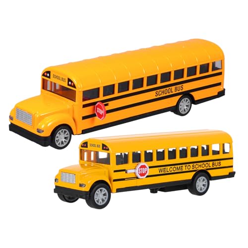 ORFOFE 2 Stück Teiliges Pull Back Schulbus Robustem Legierungs Material Realistische Türen und Stoppschild Fördert Hand Auge koordination für Kleinkinder und Ab Jahren ORFOFE 2 Stück Teiliges Pull Back Schulbus Robustem Legierungs Material Realistische Türen und Stoppschild Fördert Hand Auge koordination für Kleinkinder und Ab Jahren von ORFOFE