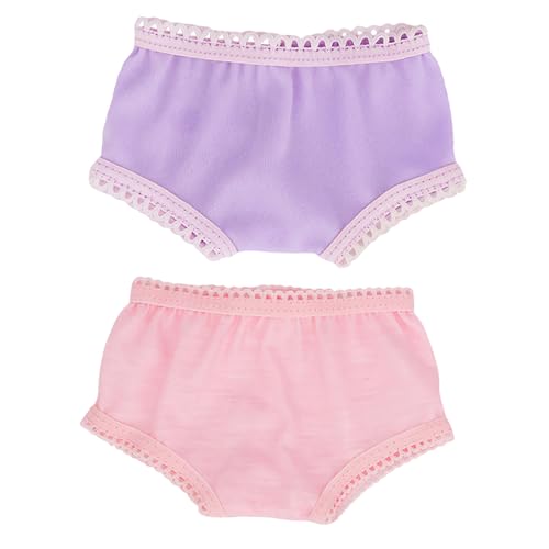 ORFOFE 2 Stück Teiliges Puppen unterwäsche Weiche Waschbare Doll Panties Leuchtende Farben Langlebig und Bequem Geeignet Puppen Puppenzubehör für Mädchen und DIY spielspaß von ORFOFE
