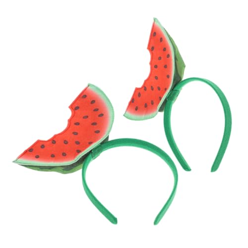 ORFOFE 2 Stück Wassermelonen haarreif Lustiges Leichtes Party stirnband für Erwachsene Strapazierfähig für Karneval Fasching Kostüm und Fotorequisiten von ORFOFE