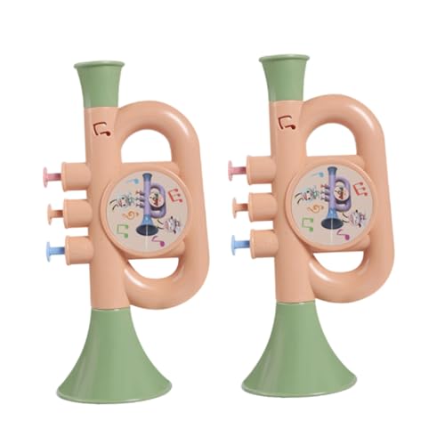 ORFOFE 2 Stück Wasserspielzeug Trompete aus Abs Spielerischer Wassershooter und Musikspielzeug für Strand und Schwimmbad Leicht Tragbar Fördert Outdoor Aktivitäten von ORFOFE