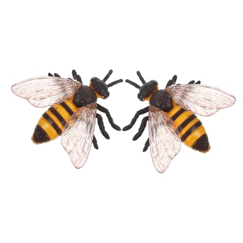 ORFOFE 2 Stück Wissenschaft Und Bildung Bienenmodell Klassenzimmer Belohnungsspielzeug Realistische Bienen Gefälschte Bienen Tierfiguren Bienenmodell Tierbienenfigur Tierspielzeugmodell von ORFOFE