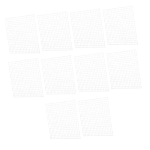 ORFOFE 20 Stück Kunststoff Augenmesh Weiß für Maskenaugen Fursuit Kostüme Cosplay DIY Basteln Echt Wirkendes Maschennetz für Tiermasken Bühnenauftritte von ORFOFE