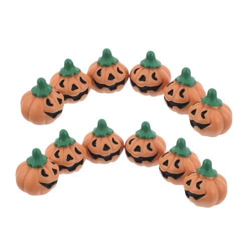 ORFOFE 20 Stück Puppenhaus Dekoration Halloween Tischdekoration Halloween Partygeschenke Puppenhaus Miniaturen Mini Kürbislaterne Rollenspiel Kürbis Tischdekoration von ORFOFE