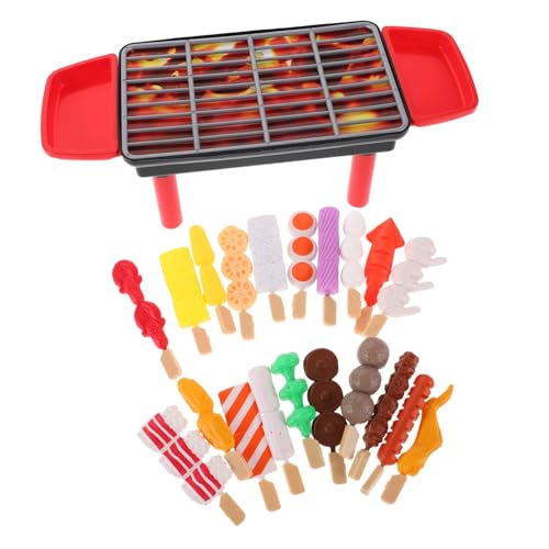ORFOFE 20 Stück Teiliges BBQ Grill Set mit Realistischem Essen Sound und Licht Geeignet für Drinnen und Draußen Echtes Grill erlebnis für Jungen und Mädchen Ab Jahren von ORFOFE