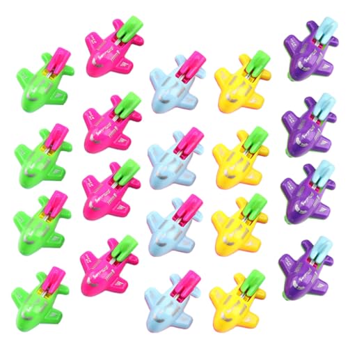 ORFOFE 20 Stück Teiliges Mini Flugzeug mit Pfeife Material Pfeifend und Laufend Kreatives Design Fördert Sensorische Fähigkeiten Geeignet für Drinnen und Draußen Zufällige Farbe ORFOFE 20 Stück Teiliges Mini Flugzeug mit Pfeife Material Pfeifend und Laufend Kreatives Design Fördert Sensorische Fähigkeiten Geeignet für Drinnen und Draußen Zufällige Farbe von ORFOFE