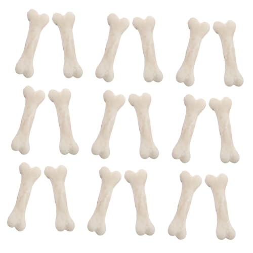 ORFOFE 20 Stück Teiliges Mini Resin Knochen Realistische Miniatur Hundeknochen aus Harz Detailreiche Skelettmodelle als Halloween Party Deko Cosplay Zubehör Kompakt und Tragbar von ORFOFE