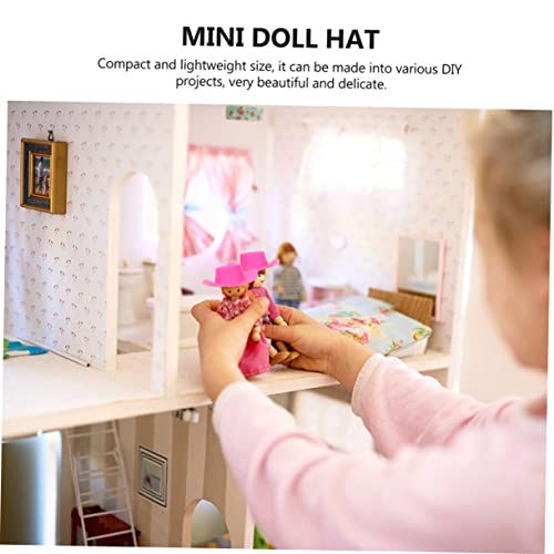 ORFOFE 20 Stück Teiliges Miniatur Cowboy Hüte Leichte DIY Bastelmini Hüte für Puppenhaus Dekoration für Party und Puppenkleidung Langlebig und Stabil von ORFOFE