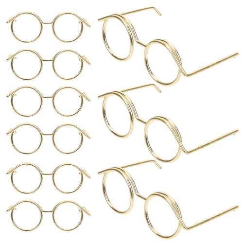ORFOFE 20 Stück Teiliges Miniatur Puppenbrillen aus Metall Draht Leichte Linselfreie Brillenrahmen für DIY Puppenkleidung und Dekoration als Puppenzubehör für Sammler ORFOFE 20 Stück Teiliges Miniatur Puppenbrillen aus Metall Draht Leichte Linselfreie Brillenrahmen für DIY Puppenkleidung und Dekoration als Puppenzubehör für Sammler von ORFOFE
