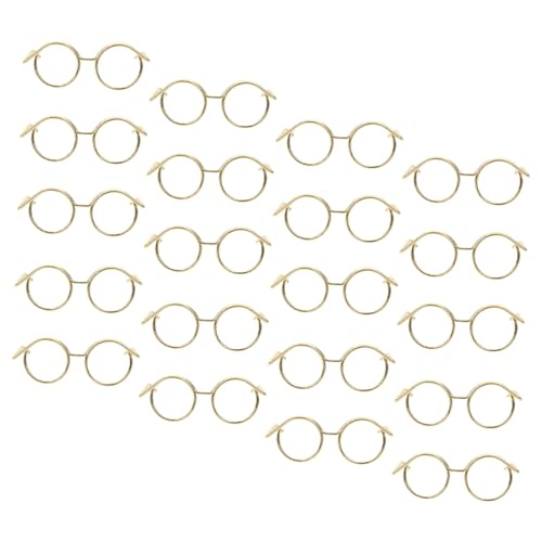 ORFOFE 20 Stück Teiliges Miniatur puppenbrillen aus Metall Linsenlose Runde Rahmen Leichte Puppenzubehör für Puppenhaus Vielseitige Dress up Accessoires Goldfarbene Drahtfassung ORFOFE 20 Stück Teiliges Miniatur puppenbrillen aus Metall Linsenlose Runde Rahmen Leichte Puppenzubehör für Puppenhaus Vielseitige Dress up Accessoires Goldfarbene Drahtfassung von ORFOFE