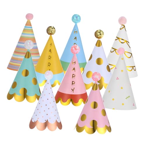 ORFOFE 20 Stück Teiliges Partyhüte aus Leichtem Papier Bunte Geburtstagskegel für Erwachsene Vielseitige Party Deko für Drinnen und Draußen Bequeme und Schnell Verteilbare ORFOFE 20 Stück Teiliges Partyhüte aus Leichtem Papier Bunte Geburtstagskegel für Erwachsene Vielseitige Party Deko für Drinnen und Draußen Bequeme und Schnell Verteilbare von ORFOFE