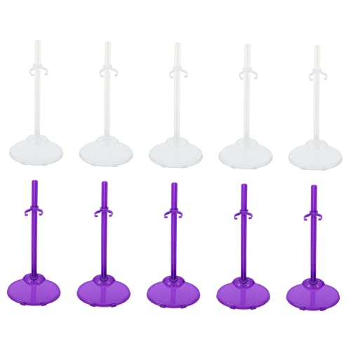 ORFOFE 20 Stück Teiliges Puppenstützset Kunststoff Doll Holder Stand Halterung Stabile Farblich Gemischte Puppenständer für Display und Spiel Transparent Robust und Geeignet ORFOFE 20 Stück Teiliges Puppenstützset Kunststoff Doll Holder Stand Halterung Stabile Farblich Gemischte Puppenständer für Display und Spiel Transparent Robust und Geeignet von ORFOFE