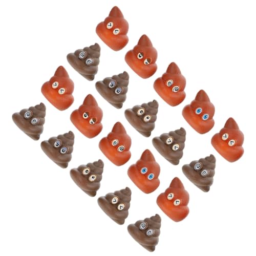ORFOFE 20 Stück Teiliges Realistische Poop Spielzeuge als Lustige Streichrequisiten für Halloween und Aprilscherz Kreative Party-deko Witzige Toys für Familie und Freunde von ORFOFE