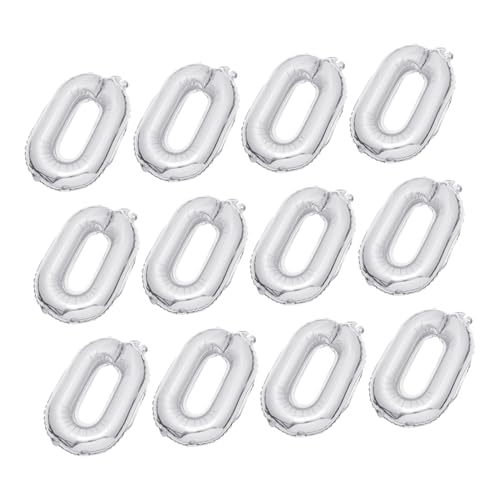 ORFOFE 20 Stück Teiliges Silberne Folienballons Kreative Partydeko Wiederverwendbare Metallic luftballons für Geburtstag Hochzeit und Festliche Anlässe ORFOFE 20 Stück Teiliges Silberne Folienballons Kreative Partydeko Wiederverwendbare Metallic luftballons für Geburtstag Hochzeit und Festliche Anlässe von ORFOFE