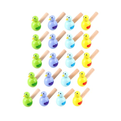 ORFOFE 20 Stück Teiliges Vogelmotiv Leichte Kinderspielzeug pfeifen Bunte Kartonflöten für Musikalische Früherziehung Tragbar und Fördernd für Mädchen und Jungen Zufällige Farbe von ORFOFE
