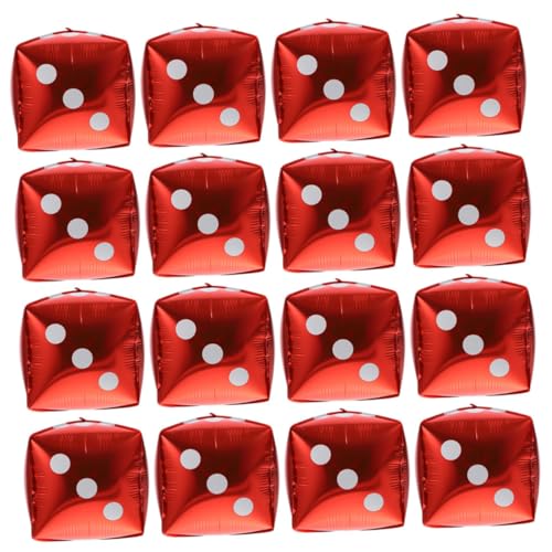 ORFOFE 20 Stück Teiliges Würfel folienballon Aluminiumfolie Rote dekoration Langlebig und Leicht Party deko für Hochzeit Geburtstag Spieleabend und Festliche Anlässe ORFOFE 20 Stück Teiliges Würfel folienballon Aluminiumfolie Rote dekoration Langlebig und Leicht Party deko für Hochzeit Geburtstag Spieleabend und Festliche Anlässe von ORFOFE